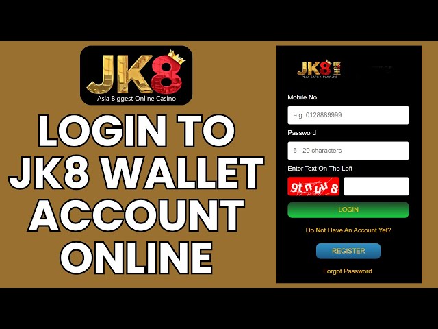 How to create a jk8 online casino account and login securely in Malaysia