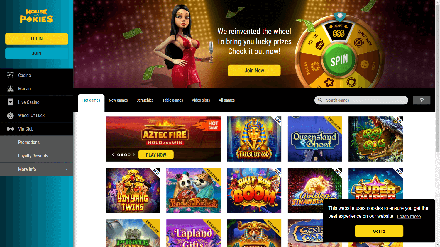 pokie spins casino no deposit bonus