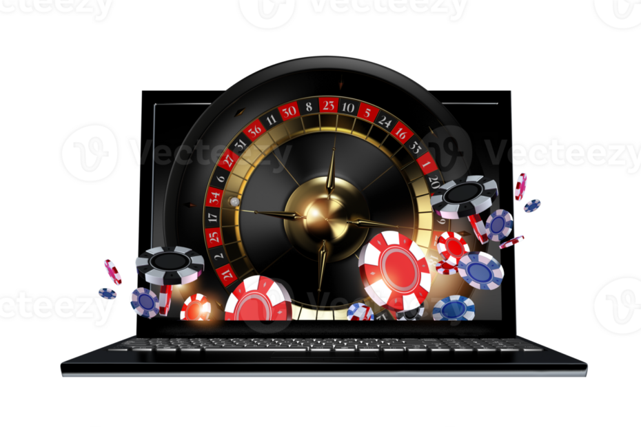 Aussie player logging in to Bonza Spins online casino on a laptop screen