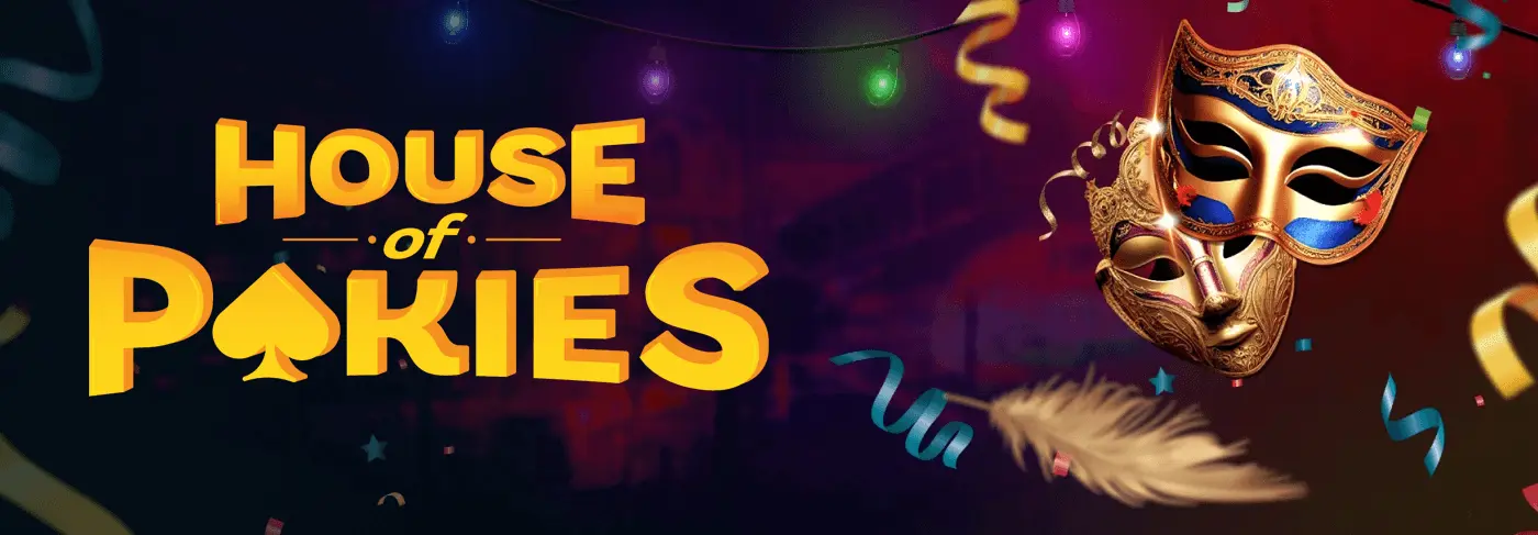 House of Pokies sign-up form showing email, password, date of birth and Australia country fields