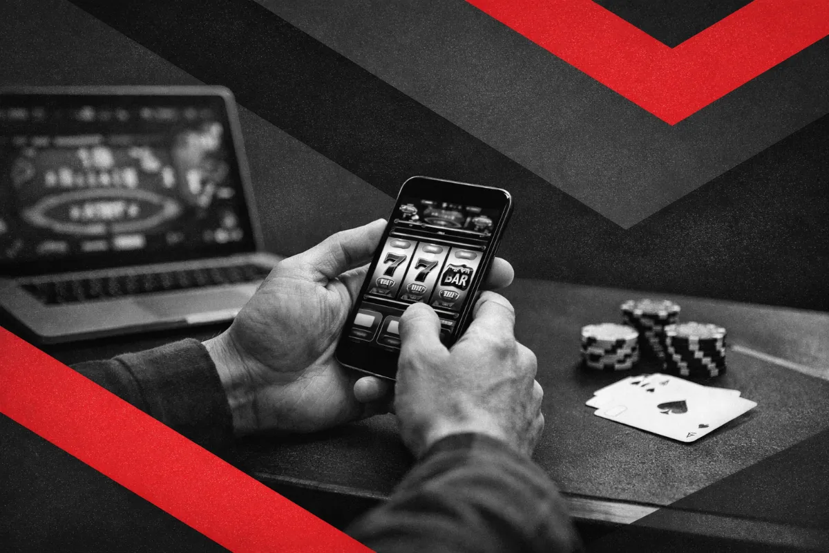Smartphone showing online casino interface popular with Malaysian 12 joker players