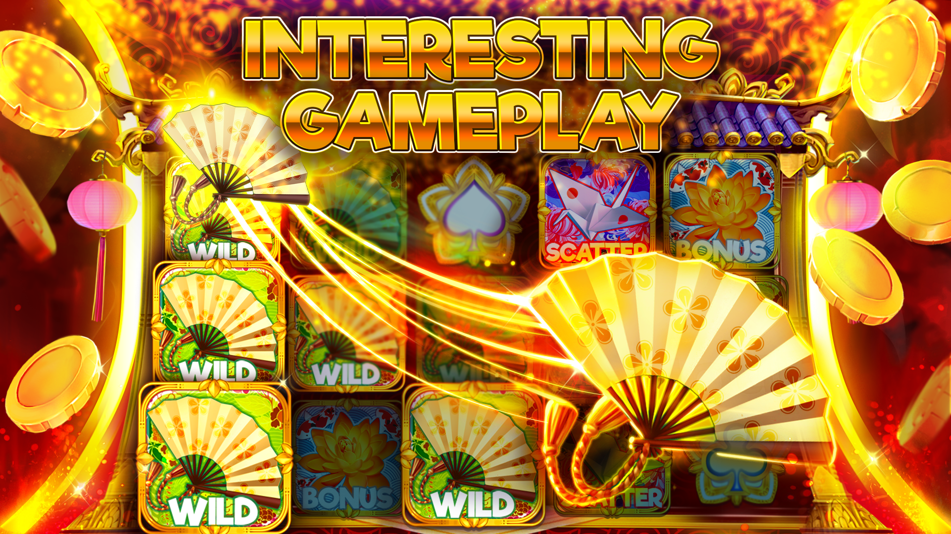 Close-up of an online casino slot machine showing where Mega888 is located in the digital casino space