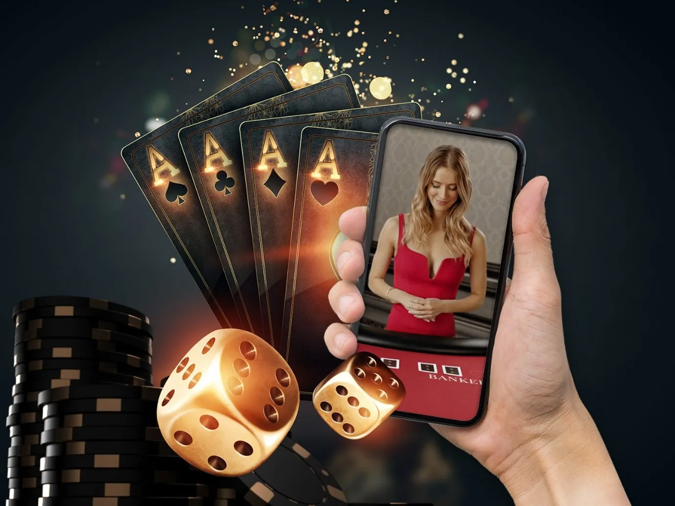 Skrin mesin slot online dengan gulungan dan simbol kasino digital