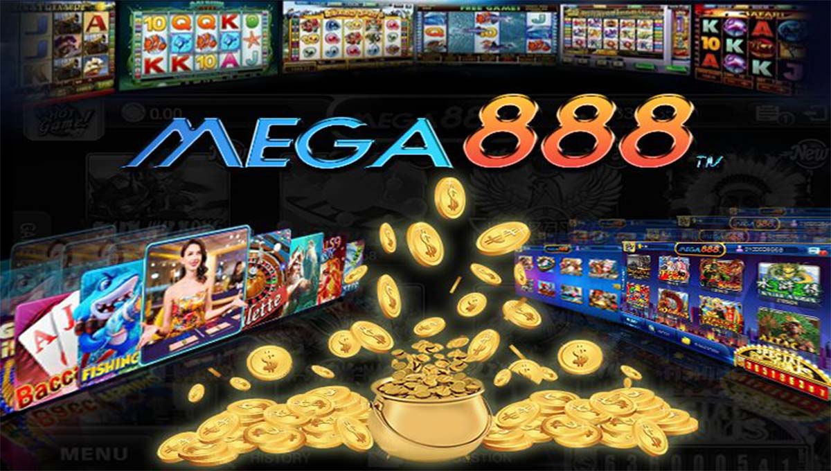 Comparison panel showing the genuine mega888.com domain against four clone domain examples to avoid